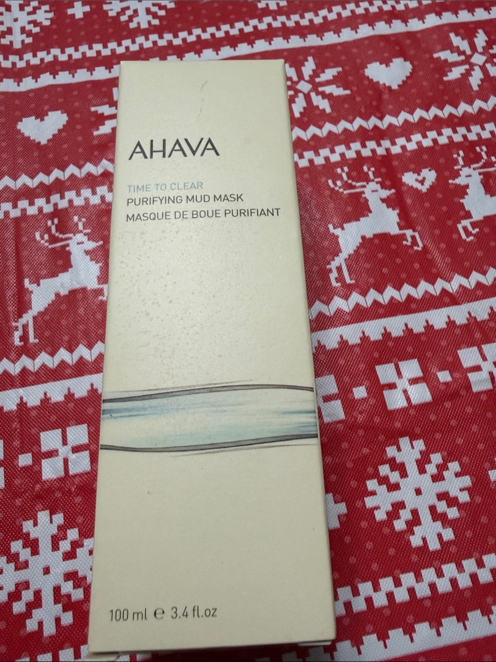 AHAVA Purifying Mud Mask — Cream & Light Blue Accents